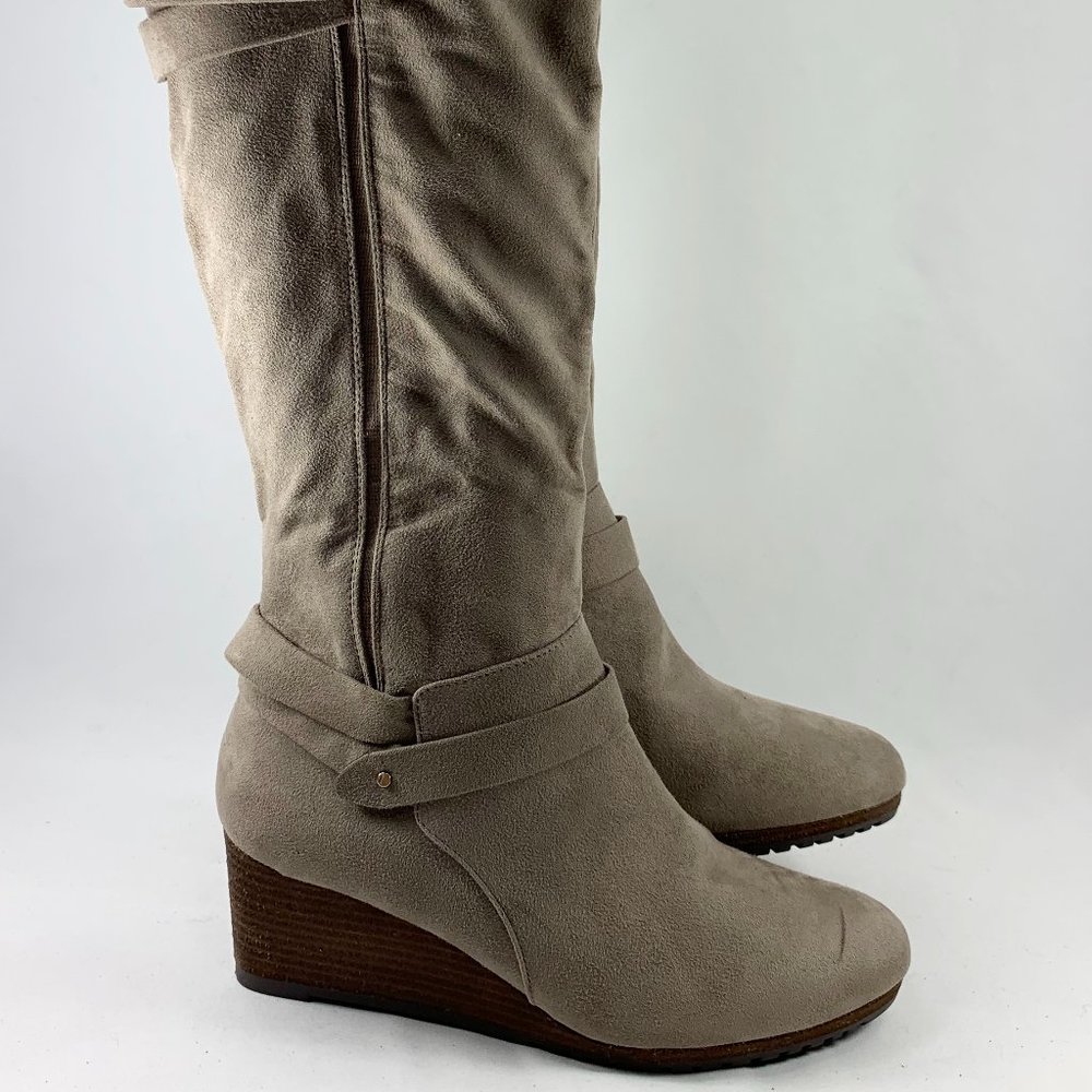 Dr. Scholls Women's Check It Wedge Tall Boots